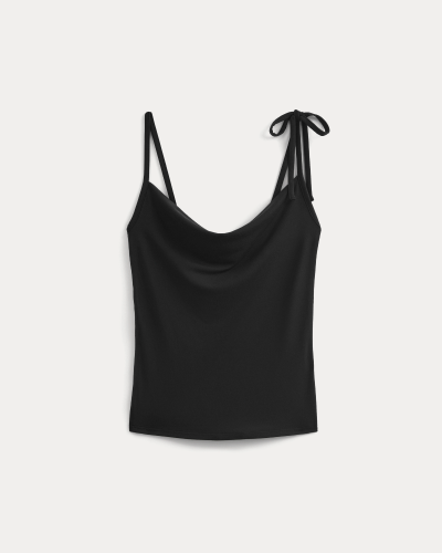 Image | Tie-Shoulder Tank | Black