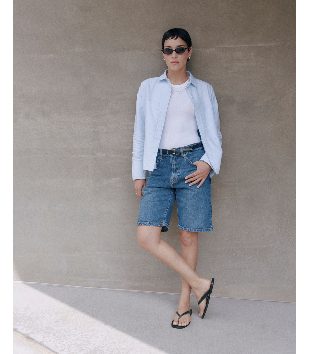  Image | @tashimrod in The Boxy Oxford | Light Blue