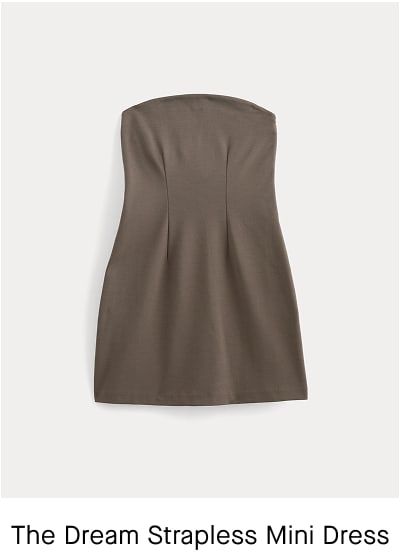 [Image]The Dream Strapless Mini Dress | Deep Taupe