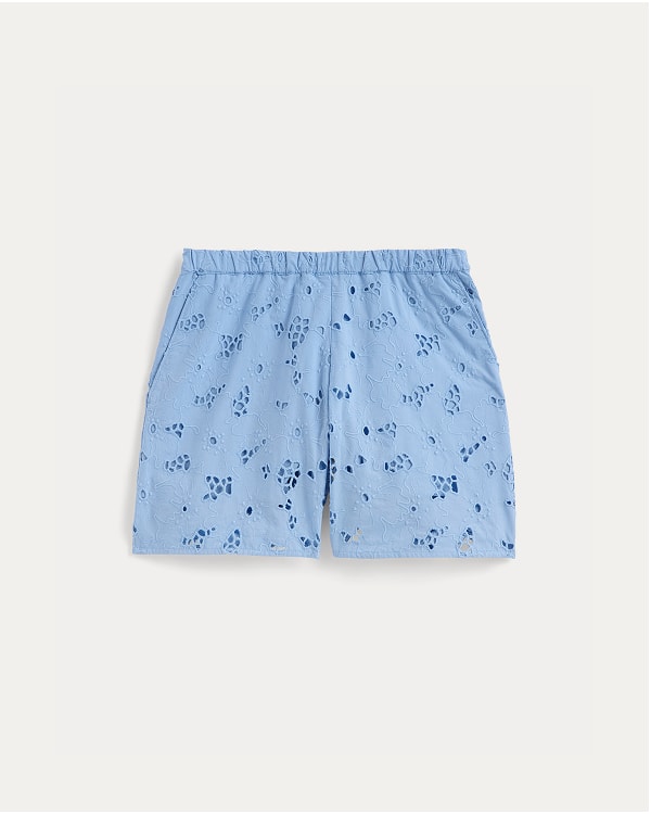 [Image]The Eyelet Pull-On Short | Sky Blue