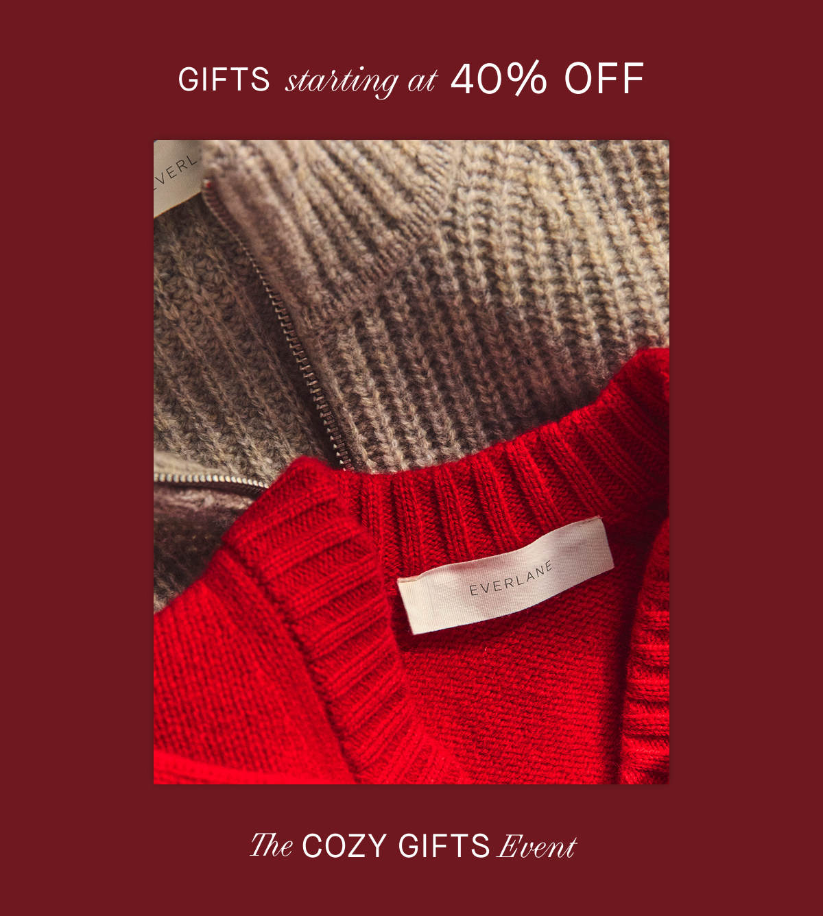 Image | Gifts starting at 40% Off | The Cozy Gifts Event | Event