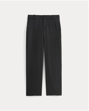 Image | Straight-Leg Trouser in Tailor Twill | Black