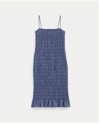 [Image]The Smocked Column Dress | Blue Dusk