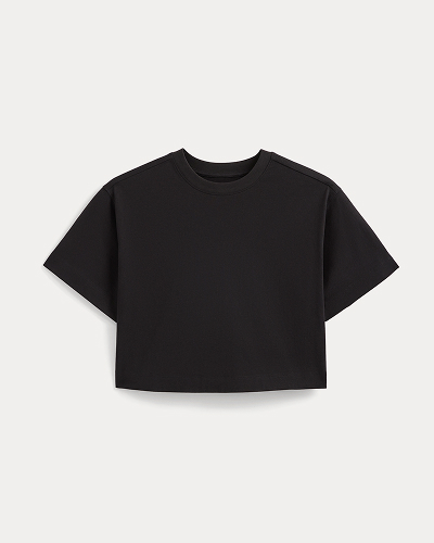 Image | Forever Jersey Cropped Tee | Black