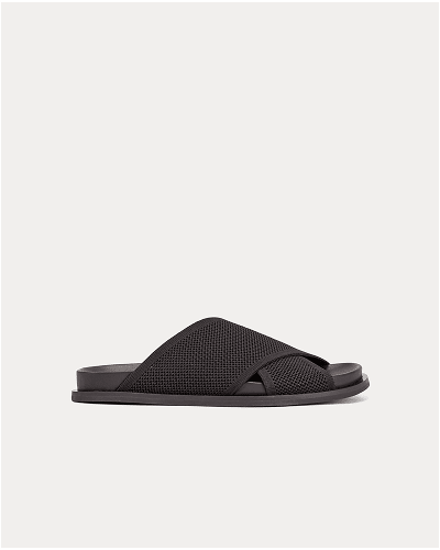 Image | The ReKnit Form Crossover Sandal | Black