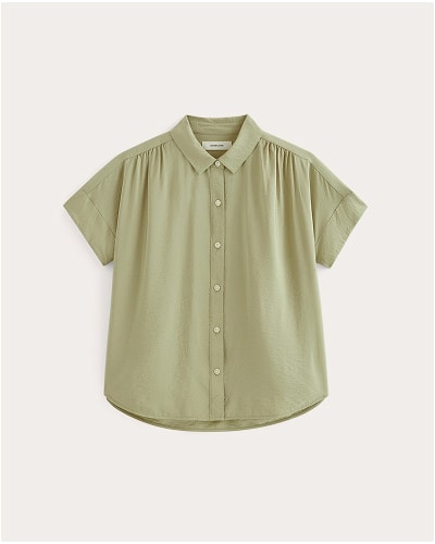 [Image] The Square Shirt in SoftLuxe | Eucalyptus