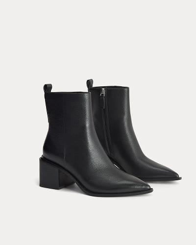 Image | The Studio Block Heel Boot | Black