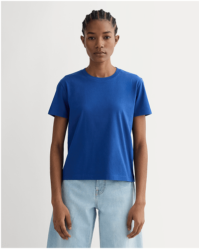 [Image]The Box-Cut Tee in Essential Cotton | Bright Cobalt