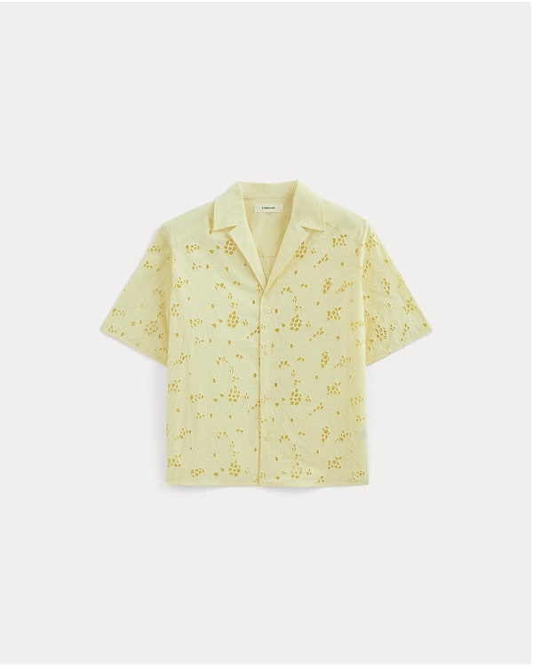 [Image] The Eyelet Camp Shirt | Light Yellow