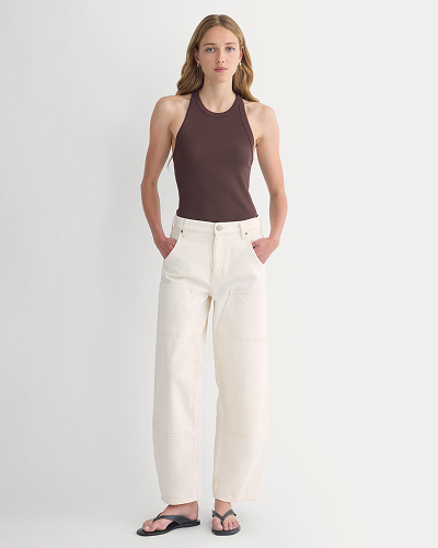 Image | Model | Pull-On Carpenter Jean | Ecru