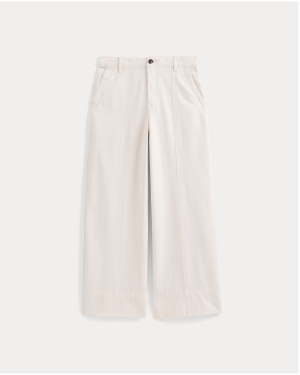 Image | Seamed Wide-Leg Pant | Bone