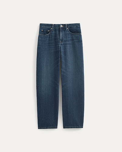 Image | Loose Curve Jean | Tungsten Dark