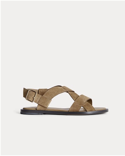 [Image]The City Strap Sandal | Suede | Sand Suede