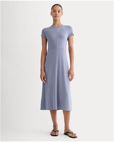 [Image] Midi Tee Dress in Butterknit | Blue Dusk