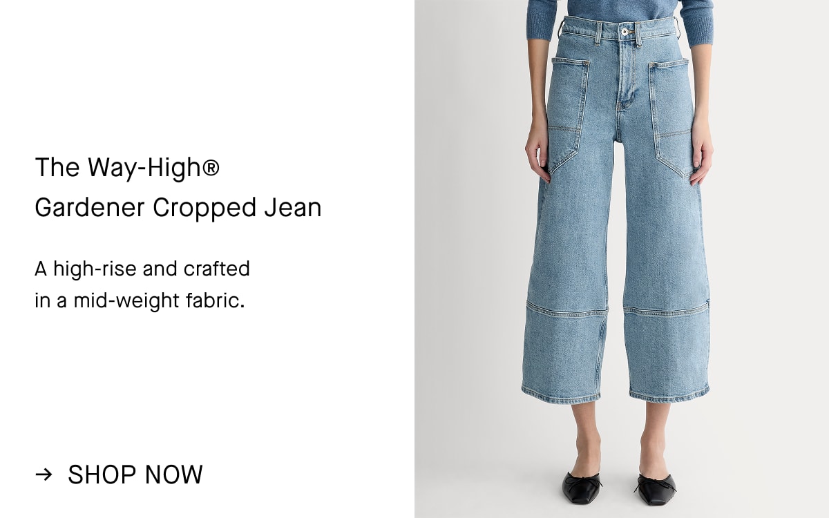 Image | The Way-High® Gardener Cropped Jean | A high-rise and crafted in a mid-weight fabric. | Shop Now