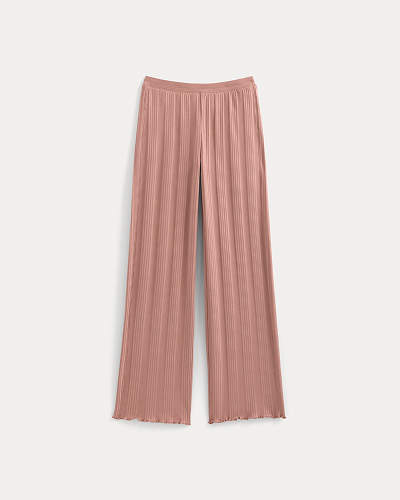Image | Lounge Rib Pant | Ash Rose