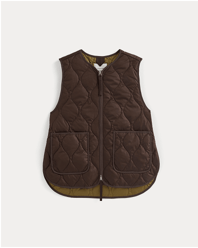 Image | ReNew Quilted Vest | Coffee Bean