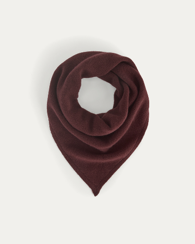 Image | Cashmere Lovergirl Large Kerchief | Burgundy