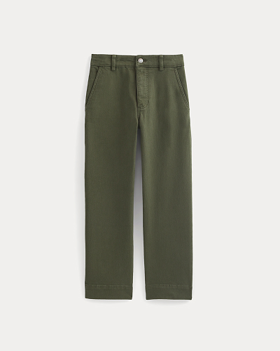 Image | The Utility Straight-Leg Pant | Olive Night