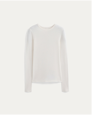 Image | Tissue Boatneck Top | Bone