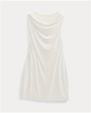Image | Cowl Neck Mini Dress | Bone