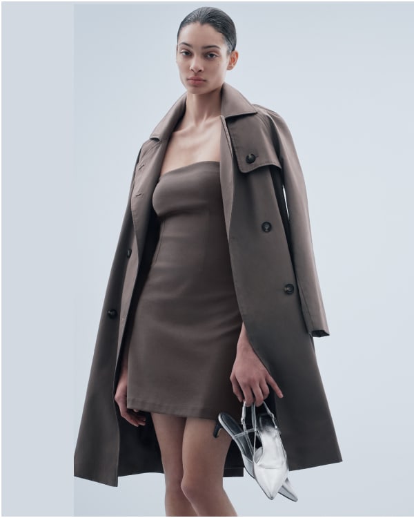 [Image]The Dream Strapless Mini Dress | Deep Taupe