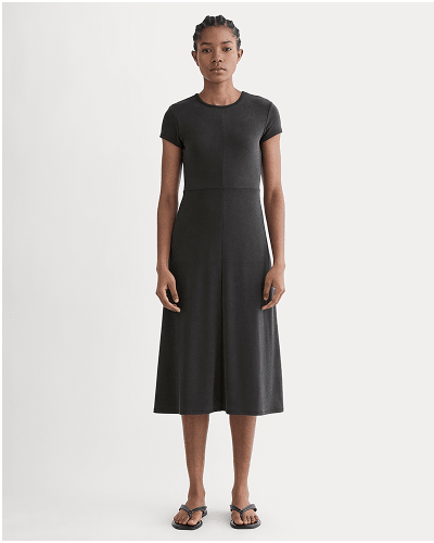 [Image] Midi Tee Dress in Butterknit | Black