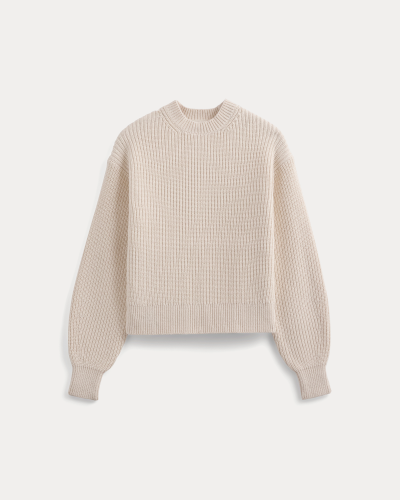 Image | Cropped Ribbed Crew in Everyday Cotton | Canvas