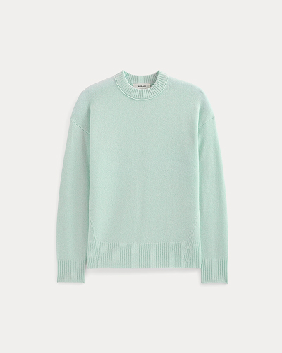 Image | Cashmere Boyfriend Sweater | Chalk Blue