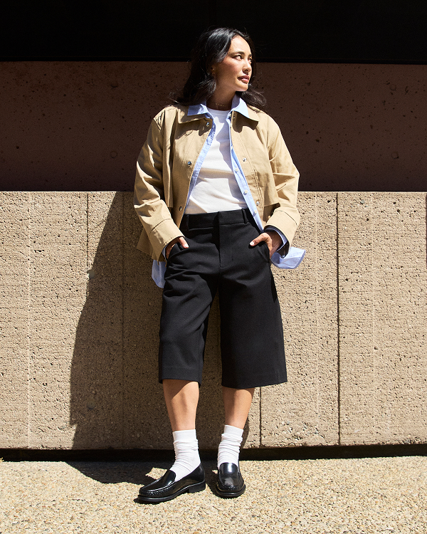 Editorial Image | SoSuper Sam, DJ and content creator wearing Sera Loafer in Black 