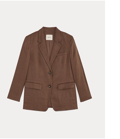 [Image]The Oversized Blazer in Stretch Linen | Cedarwood