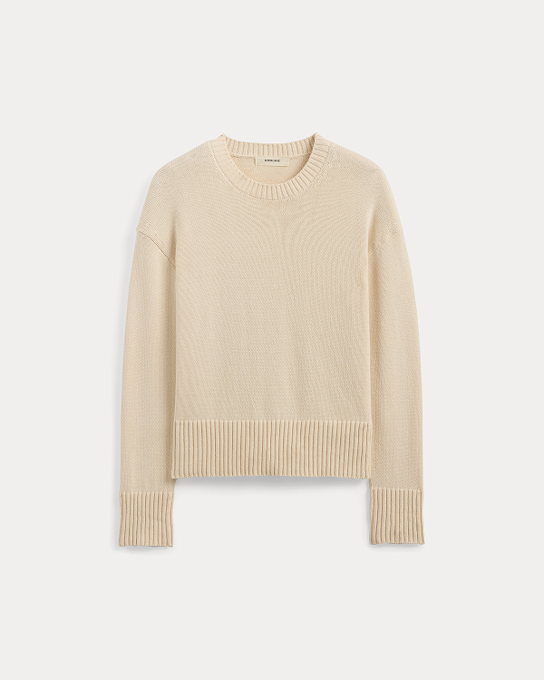 Image | The Boxy Sweater in Everyday Cotton | Canvas