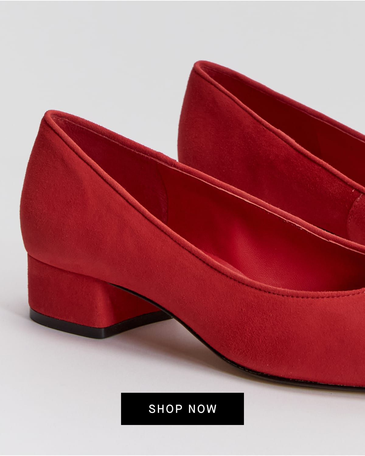 [Editorial Image]The Ballet Pump |  Classic Red Suede[SHOP NOW]