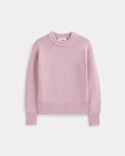Image | The Boxy Crew in Cashmere | Lilac Crush