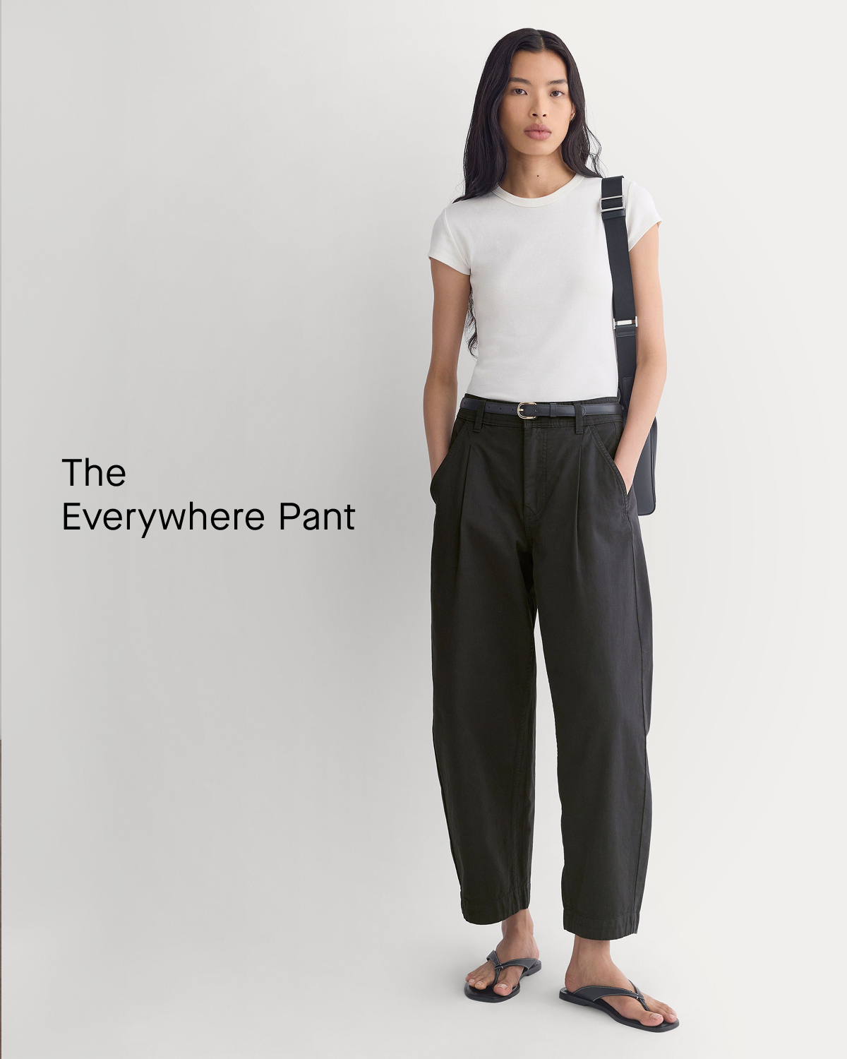 Image | The Everywhere Pant | Model in The Everywhere Pant | Black