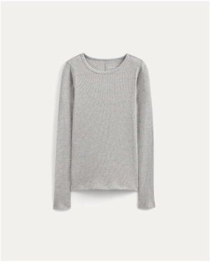 Image | Tissue Boatneck Top | Grey