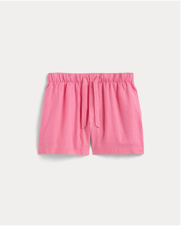[Image]The Drawstring Boxer Short in Linen | Deep Pink