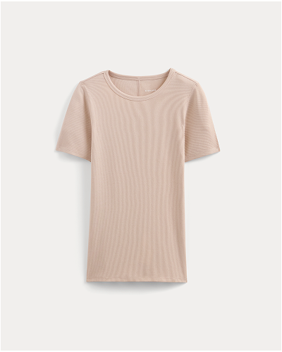 Image | The Luxe Rib Crew | Soft Rose