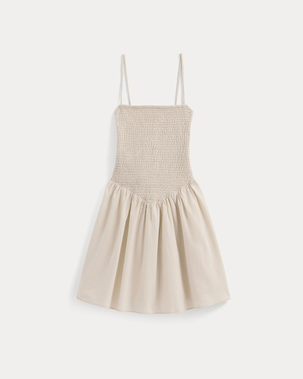 Image | Gauze Smocked Mini Dress | Birch