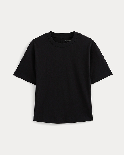 Image | Premium Weight Back Slit Tee | Black