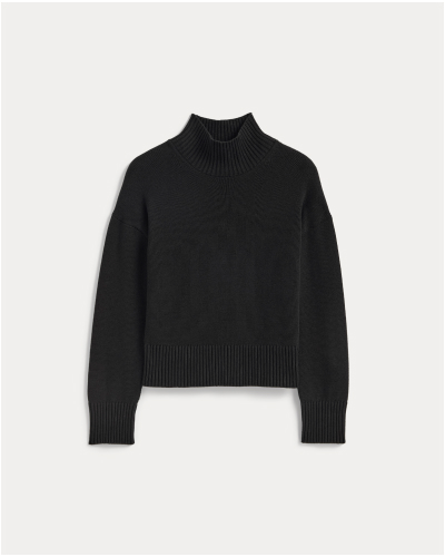 Image | The Boxy Turtleneck in Cashmere | Black