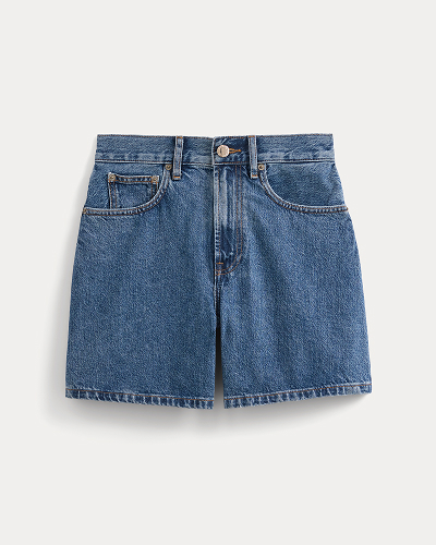 Image | Way-High® A-Line Denim Short | Ocean