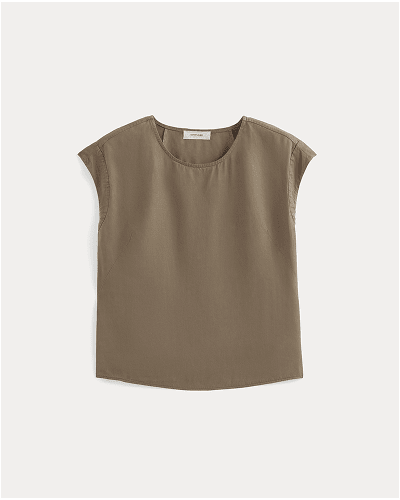 Image | The Muscle Top in Butterlite | Deep Taupe