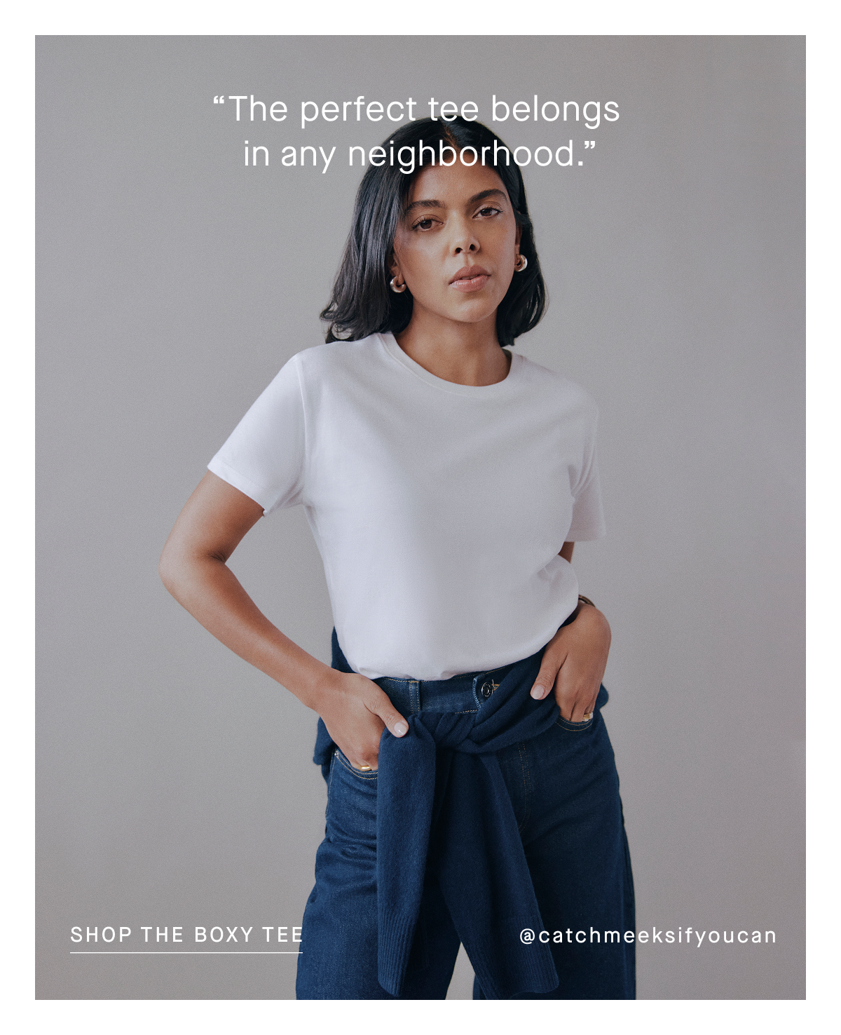 Image | @catchmeeksifyoucan in The Box-Cut Tee | “The perfect tee belongs in any neighborhood.” | Shop The Boxy Tee