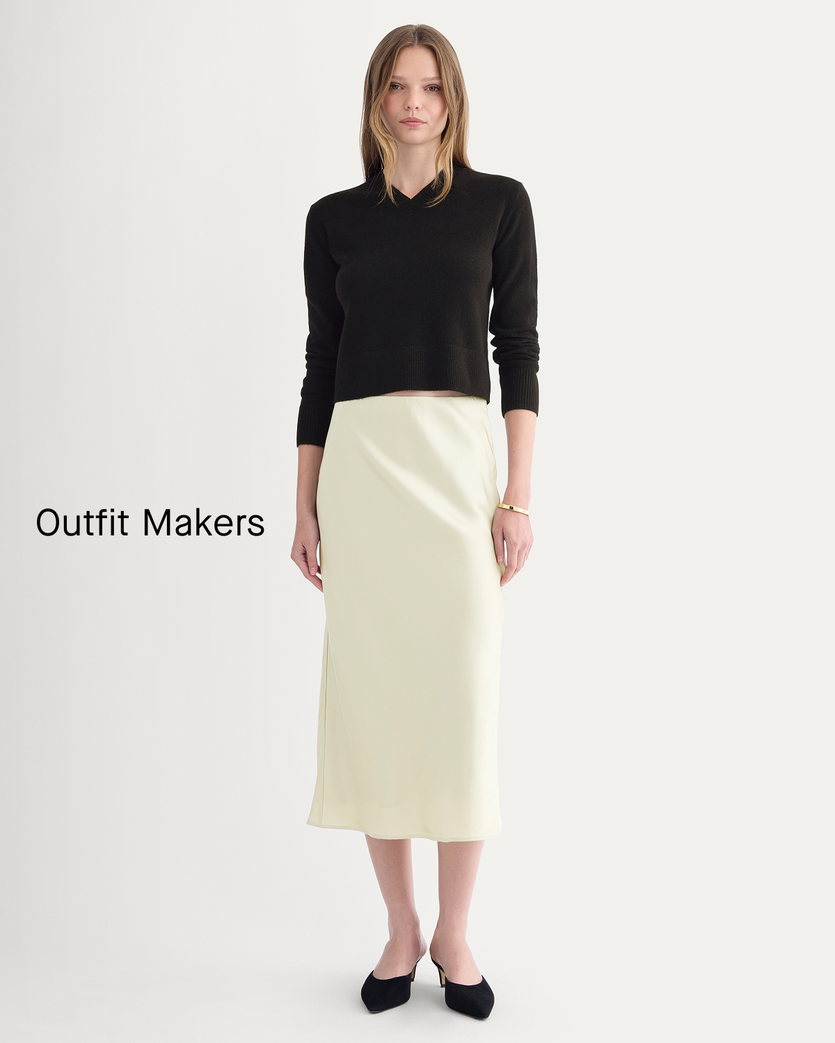 Image | Outfit Makers | Model | Slip Skirt in Silk Charmeuse | Peyote