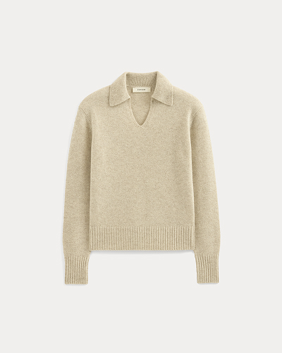Image | Cashmere Polo Sweater | Canvas