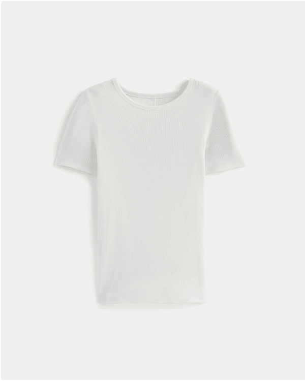 Image | The Luxe Rib Crew | White