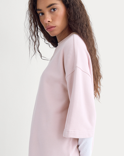 Image | Lightweight Terry Oversized Tee | Burnished Lilac