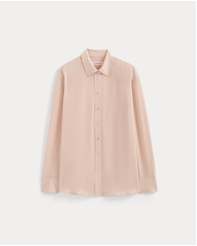 Image | The Must-Have Shirt in Washable Silk | Soft Rose
