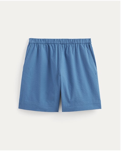 [Image]The Seersucker Pull-On Short | Soft Cobalt
